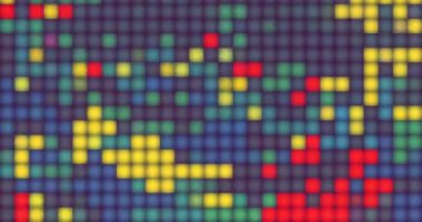 Hyperreality Haze. Glitch Psychedelic Abstract Background Of Trippy Art - Seamless loop