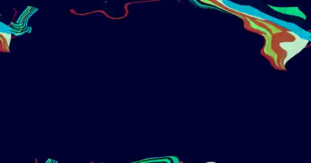 Glitch Psychedelic Abstract Background Trippy Art Seamless Loop — Stock video