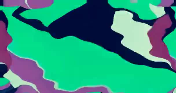 グリッチ サイケデリック アブストラクト トリッピー アートの背景 シームレスなループ — ストック動画