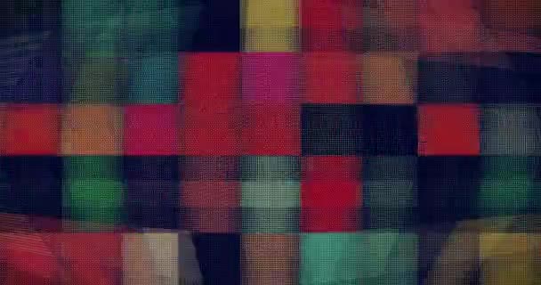Glitch Psychedelic Abstract Background Trippy Art Seamless Loop — Vídeo de stock