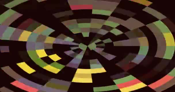 Retro Electronica Rhapsody Glitch Psychedelic Abstrakt Bakgrund Trippy Art Sömlös — Stockvideo