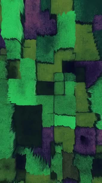 Synapse Ljudlandskap Glitch Psychedelic Abstrakt Bakgrund Trippy Art Sömlös Loop — Stockvideo