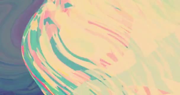 Neon Nights Glitch Psychedelic Abstract Background Trippy Art Seamless Loop — Stockvideo