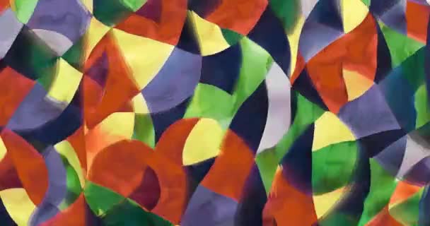 Cybernetic Coastline Psychedelic Background Trippy Art Seamless Loop — Stok video
