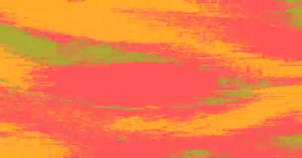 ネオンナイト グリッチ サイケデリック アブストラクト トリッピー アートの背景 シームレスなループ — ストック動画