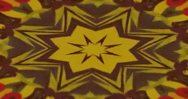 Eine Blumenwiese Psychedelischer Hintergrund Der Trippigen Kunst Nahtlose Schleife — Stockvideo