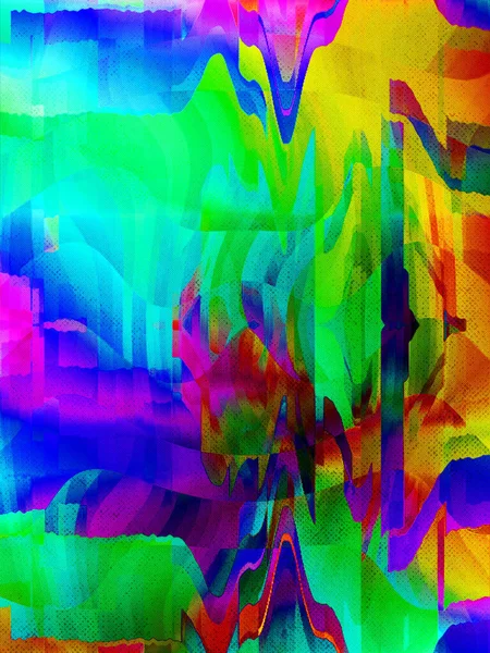 Psychedelic Retrofuturistic Glitch Abstrato Colorido Fundo Cópia Espaço Fundo — Fotografia de Stock