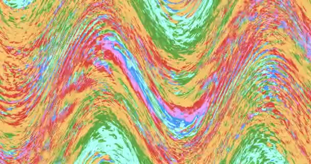 Rainbow Waves Trendig Abstrakt Bakgrund För Kreativ Video Ett Visuellt — Stockvideo
