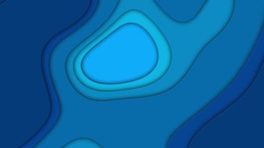 soyut mavi minimal fraktal arkaplan, dalgalar 3d hareket tasarımı