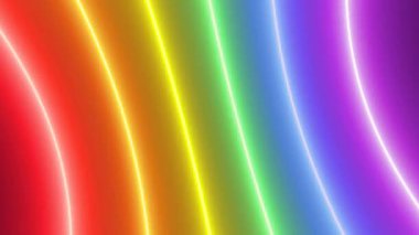 Dalgalı soyut renkli arkaplan, neon kırmızı ve mavi ışıklar