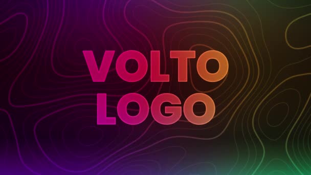 Rgb Gamer Kolorowe Linie Stream Overlay Gamer Rgb Volto Logo — Wideo stockowe