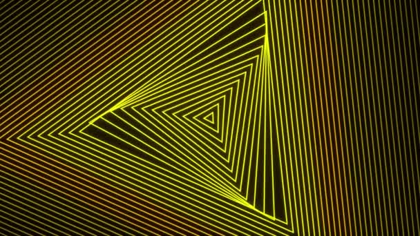 Fondo Abstracto Con Formas Líneas Triangulares Con Una Ilusión Óptica — Vídeos de Stock