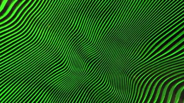 Yeşil ve siyah dalgalar uyum içinde dalgalanır, ritmik hareketleriyle gözü büyüleyen dinamik bir kontrast yaratır.