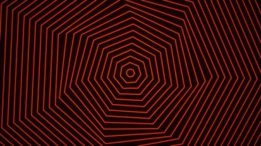 turuncu ağ çizgileri arka plan döngüsü, dalgalar fraktal dikişsiz