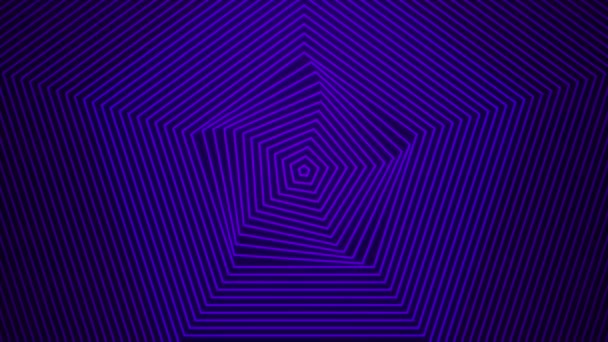 Фиолетовый Оптический Спиральный Абстрактный Фон — стоковое видео