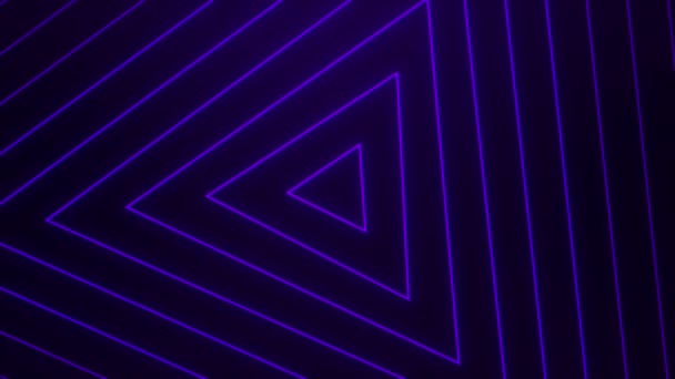 Triunghi Fără Sudură Fundal Abstract Violet Linii Suprapunere Fractală — Videoclip de stoc