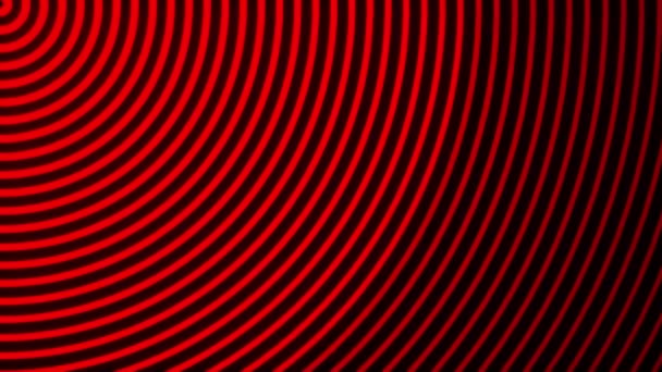 Roter Und Schwarzer Ausbreitungshintergrund Optische Täuschung — Stockvideo