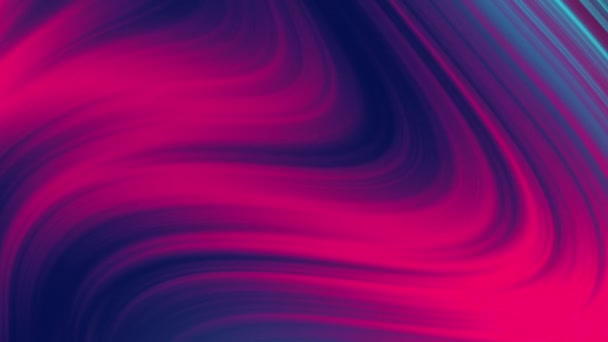 Abstraktní Fialové Pozadí Vlnami Modré Růžové Fraktální Energie Dynamickými Digitálními — Stock video
