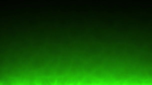 Green Smoke Looping Background Animated Fog Texture Overlay — Stock video