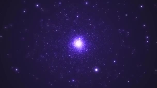 Ampliar Espacio Efectos Motion Effects Fondo Púrpura Hiperspeed Superposición Galaxia — Vídeo de stock