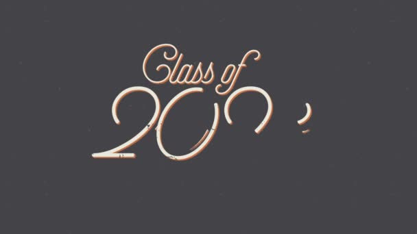 Class 2023 Template Graduation Design Party — Stock Video