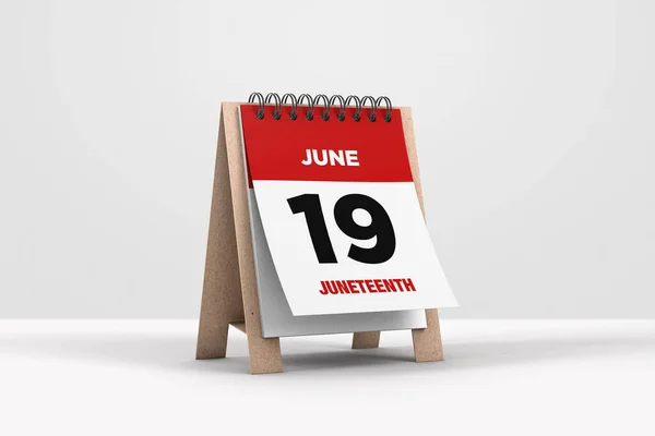 Ilustración Calendario Con Junio Calendario Sobre Fondo Blanco Traducción Junio — Foto de Stock