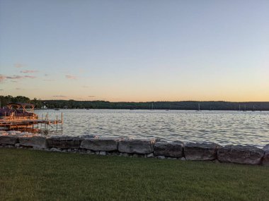 Lake Michigan at dusk