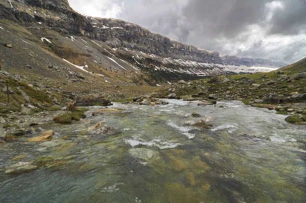 a glacier valley in the spanish pyrenees