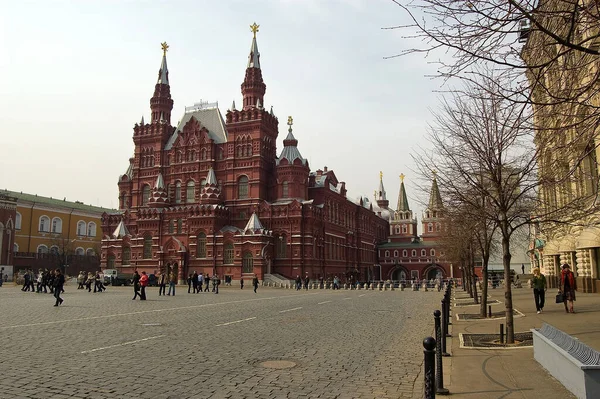 Национальный Исторический Музей Москвы Красная Площадь — стоковое фото