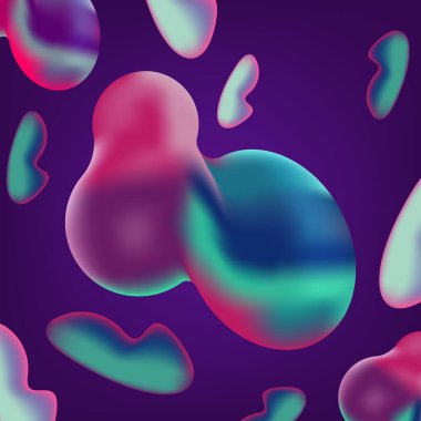 Sanal yardımcı teknoloji dairesi vektörü neon pembesi ile.