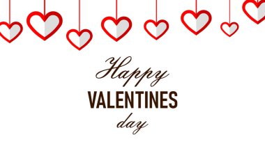 Sevgililer Günü konsepti geçmişi. Vektör illüstrasyonu.