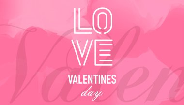 Sevgililer Günü konsepti geçmişi. Vektör illüstrasyonu.