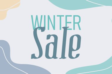 Mutlu Noeller ve mutlu yeni yıl afişleri. Yeşil, kırmızı, beyaz renklerde kış ormanı manzarası olan modern geometrik Xmas tasarımı. Yatay poster, tebrik kartı, site başlığı.