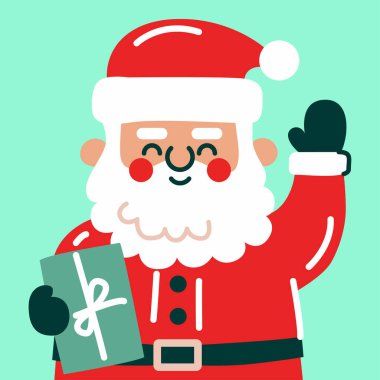 Mutlu Noeller ve mutlu yeni yıl afişleri. Yeşil, kırmızı, beyaz renklerde kış ormanı manzarası olan modern geometrik Xmas tasarımı. Yatay poster, tebrik kartı, site başlığı.