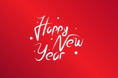 Mutlu Noeller ve mutlu yeni yıl afişleri. Yeşil, kırmızı, beyaz renklerde kış ormanı manzarası olan modern geometrik Xmas tasarımı. Yatay poster, tebrik kartı, site başlığı.