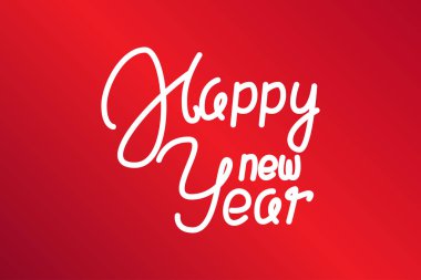 Mutlu Noeller ve mutlu yeni yıl afişleri. Yeşil, kırmızı, beyaz renklerde kış ormanı manzarası olan modern geometrik Xmas tasarımı. Yatay poster, tebrik kartı, site başlığı.