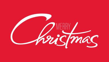 Mutlu Noeller ve mutlu yeni yıl afişleri. Yeşil, kırmızı, beyaz renklerde kış ormanı manzarası olan modern geometrik Xmas tasarımı. Yatay poster, tebrik kartı, site başlığı.