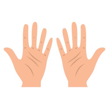 Çizgi film tarzında vektör elleri