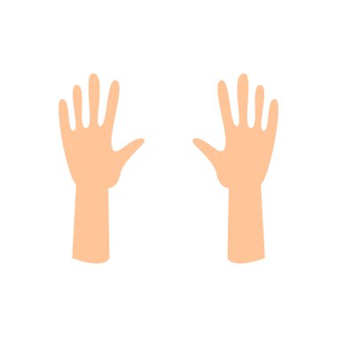 Çizgi film tarzında vektör elleri