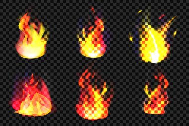 Büyük bir vektör gerçekçi ışık paketi