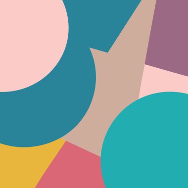 Pastel renklerle soyut geometrik arkaplan