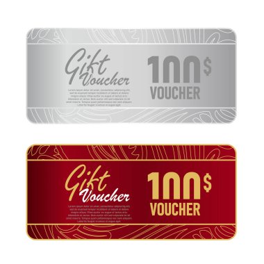 Noel hediyesi kartı kuponu ve sertifikası için şık şablonlar.