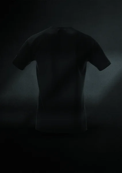 Černé Tričko Tmavém Pozadí — Stock fotografie