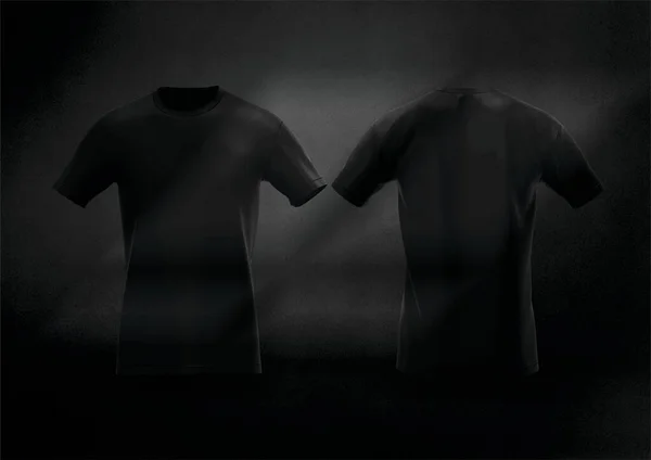 Zwart Shirt Een Donkere Achtergrond — Stockfoto