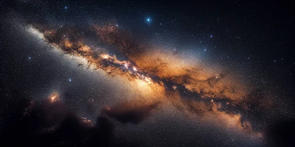 Ρεαλιστικός Γαλαξίας Στο Φόντο Του Διαστήματος — Φωτογραφία Αρχείου