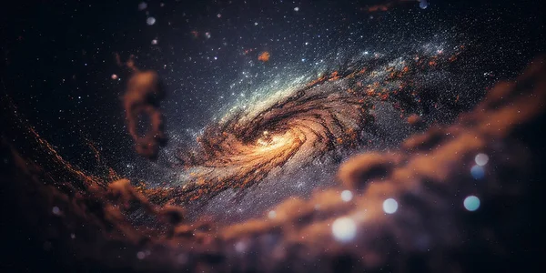 Чумацький Шлях Зірочка Космосі Візуалізація — стокове фото