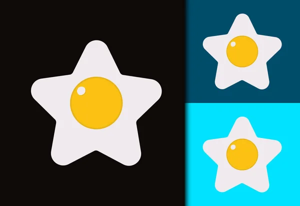 Creative Gradient Fresh Egg Logo Dizájn Vektortervezés — Stock Vector