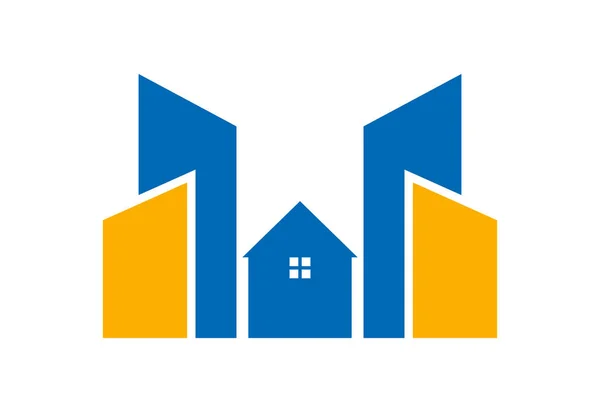 Design Del Logo Della Casa Immobiliare Concetto Design Vettoriale — Vettoriale Stock
