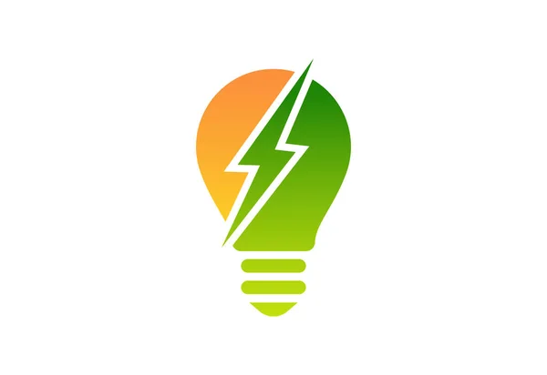 クリエイティブグラデーション電球のロゴデザイン ベクトルデザインコンセプト — ストックベクタ
