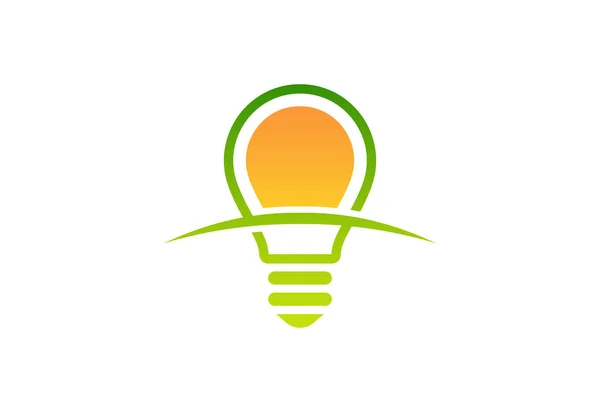 Креативный Дизайн Логотипа Лампочки Накаливания Концепция Векторного Дизайна — стоковый вектор